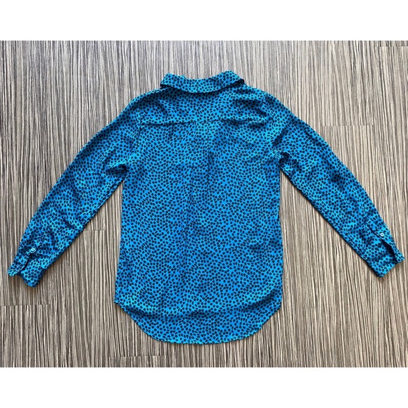 Turquoise Polka-Dot Button Up - Picture 5 of 14